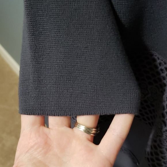 LOFT gray dressy crewneck sweater - Picture 6 of 8